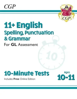 11+ GL 10-Minute Tests: English Spelling, Punctuation & Grammar - Ages 10-11 Book 1 (with Online Ed)