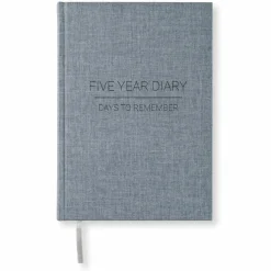 5 year diary A5 Denim 5 vuoden päiväkirja Paperstyle