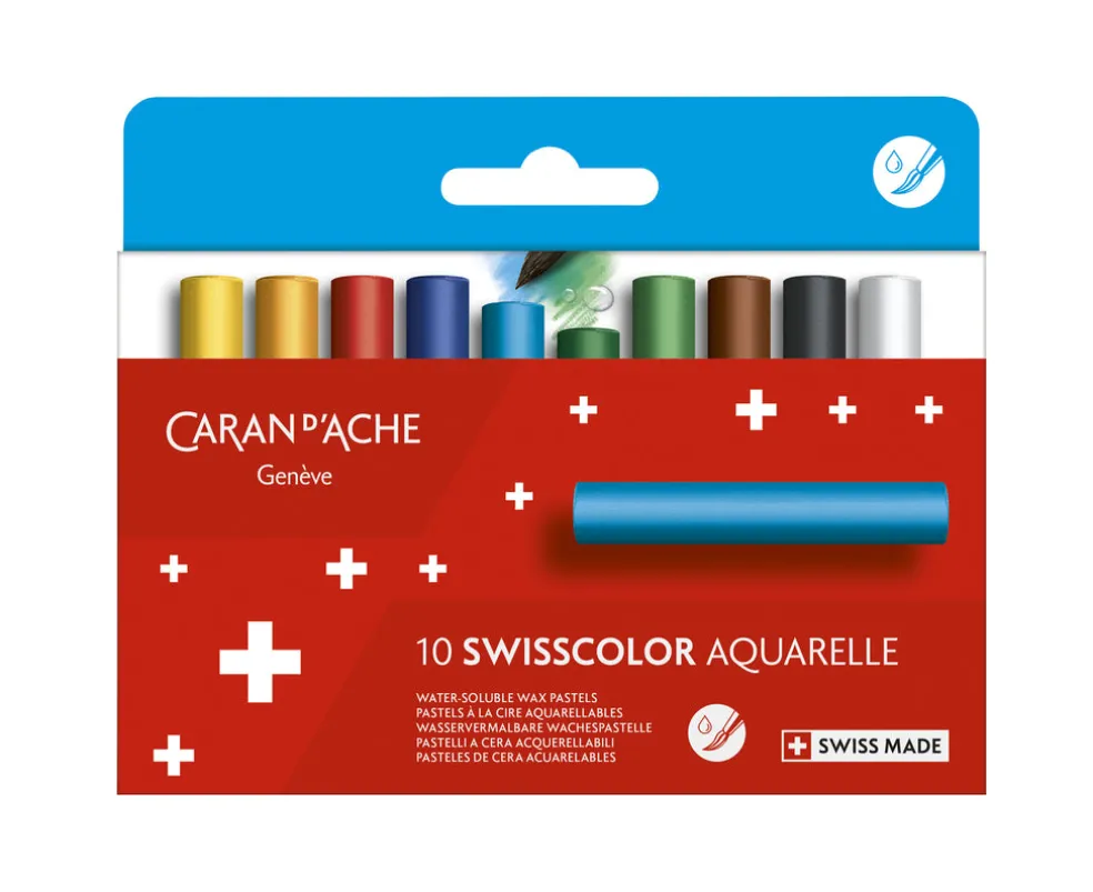 Akvarelliliitu 10kpl, Caran d'Ache