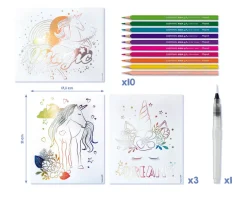 Askartelusetti Aqua Art Unicorns Maped