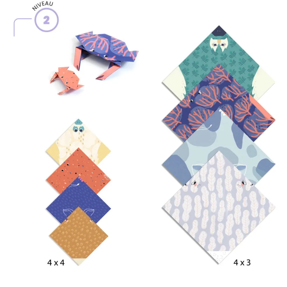 Askartelusetti Origami eläimet Djeco