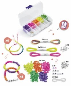 Askartelusetti rannekorut neon Maped