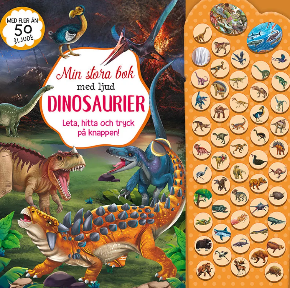 Dinosaurier - leta, hitta och tryck på knappen!