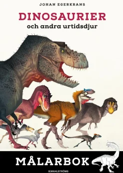 Dinosaurier och andra urtidsdjur. Målarbok