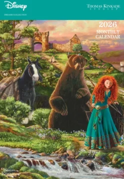 Disney Dreams Collection by Thomas Kinkade 2026 Monthly Pocket Planner Calendar