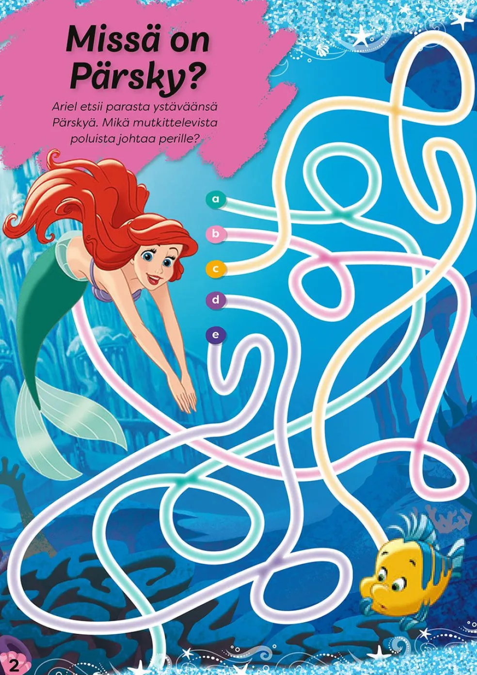 Disney Prinsessat Arielin maailma puuhakirja