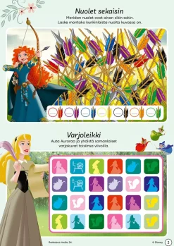 Disney Prinsessat Hauskat puuhat ja kauniit värit