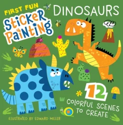 First Fun Sticker Painting: Dinosaurs