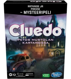 Hasbro Gaming Cluedo Escape Petos Mustolan kartanossa FI