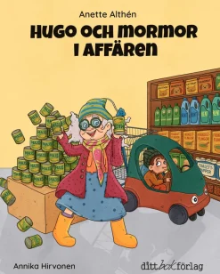 Hugo och mormor i affären
