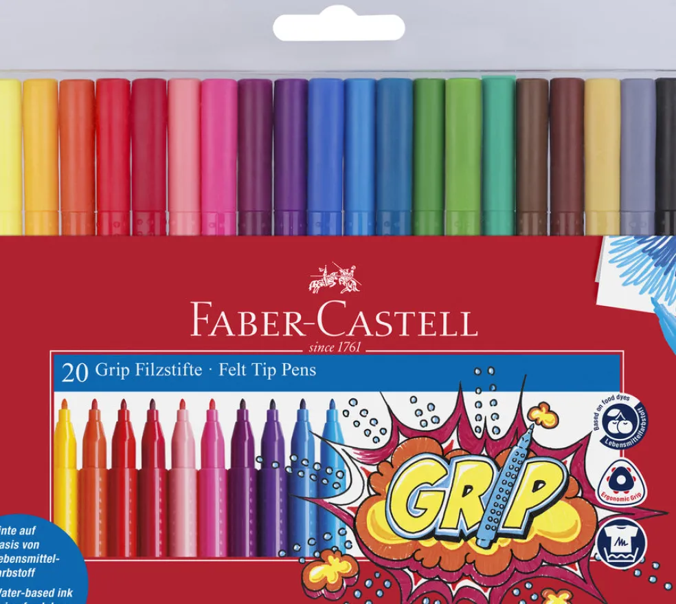 Huopakynä 20 kpl Grip Faber-Castell