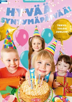 Hyvää syntymäpäivää! tarrapuuhakirja