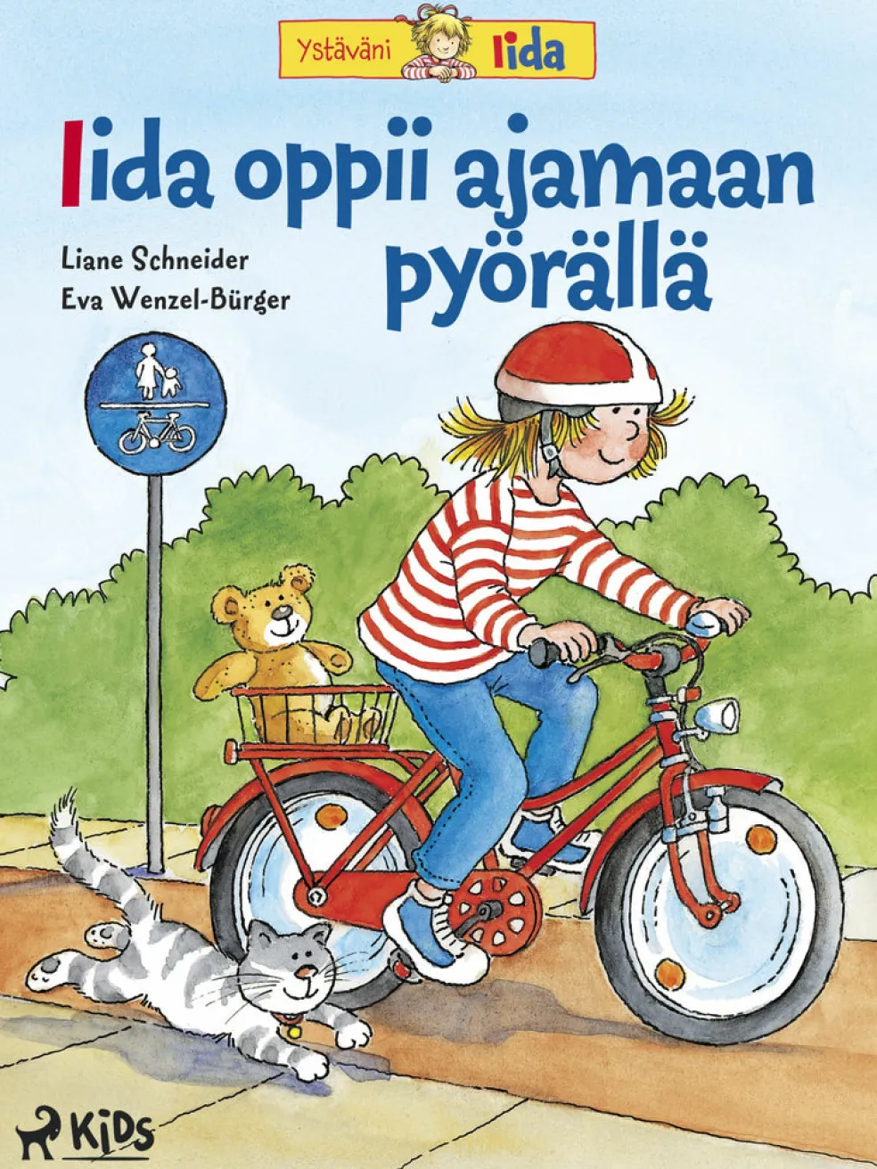 Iida oppii ajamaan pyörällä