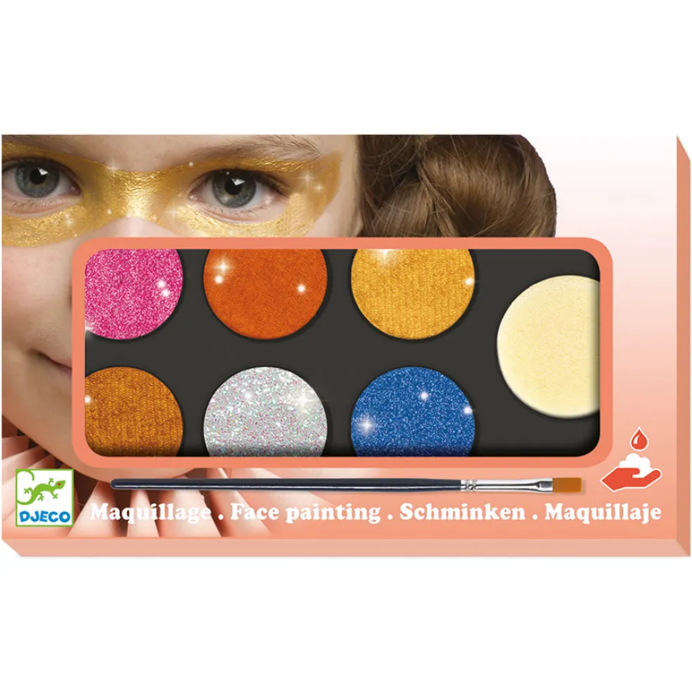 Kasvovärit metallic Djeco