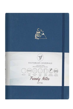Kierremuistikirja Victorias Journals 16x22cm/192s pistesivut, petrooli