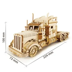 Koottava puinen pienoismalli Heavy Truck