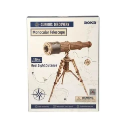 Koottava puinen pienoismalli Monocular Telescope