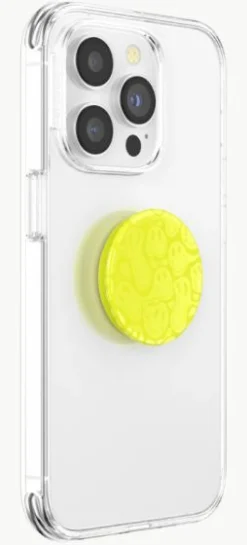 Älypuhelimen pidike Neon Smiley Melt PopSocket