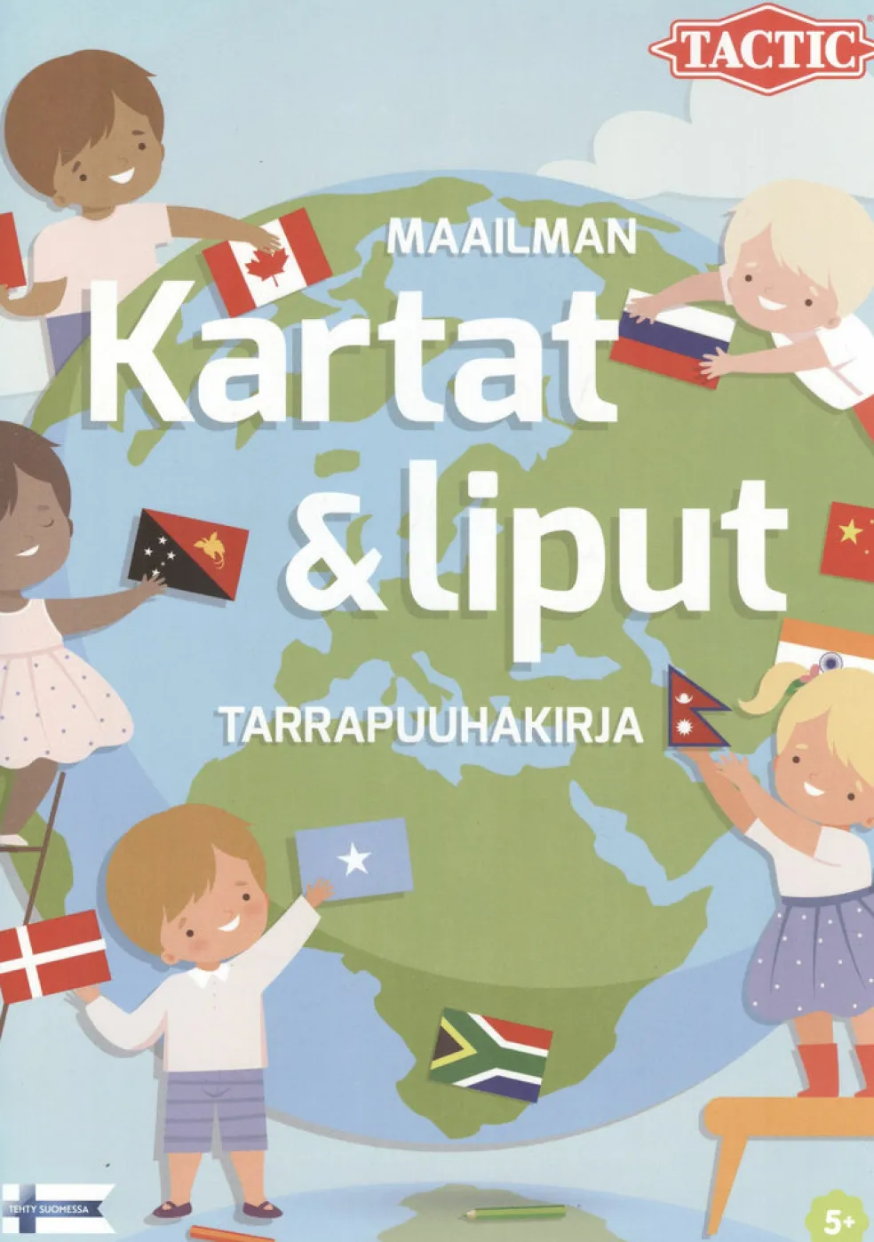 Maailman kartat & liput tarrapuuhakirja