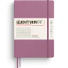 Muistikirja A5 Leuchtturm1917 Hard Dusty Rose ruled, kovakantinen viivallinen