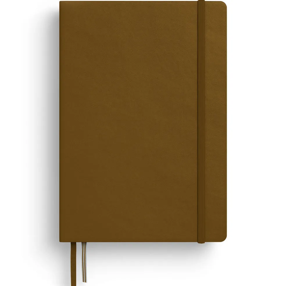 Muistikirja A5 Leuchtturm1917 Hard Spice Brown ruled, kovakantinen viivallinen