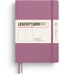 Muistikirja A5 Leuchtturm1917 Hard Dusty Rose plain, kovakantinen blanco