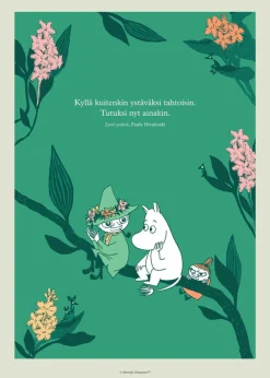 Muumi-juliste Lysti ystävä
