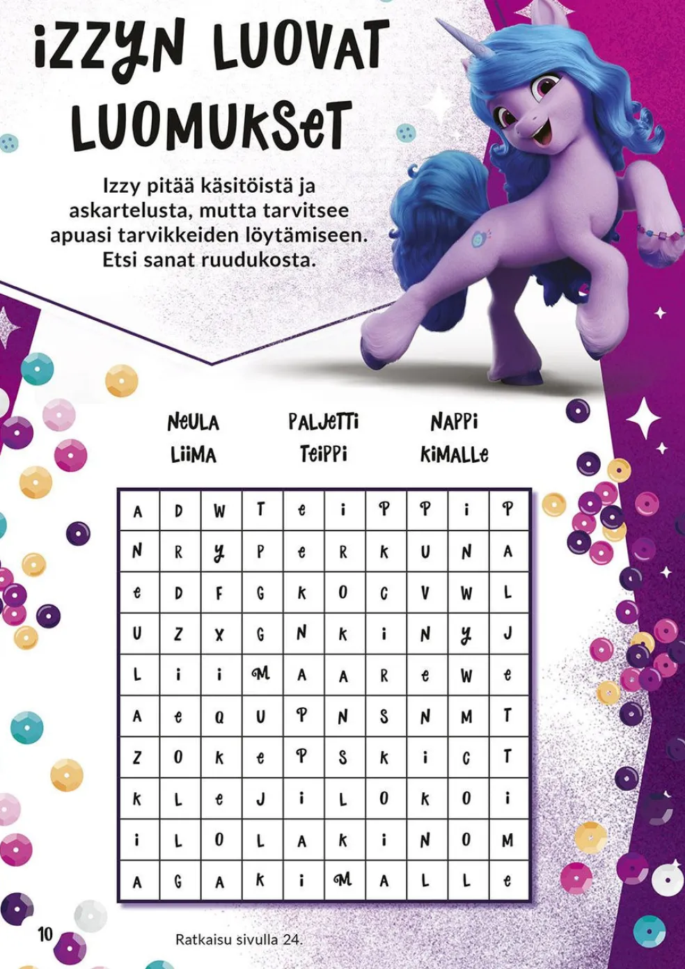 My Little Pony Uusi ponisukupolvi puuhakirja