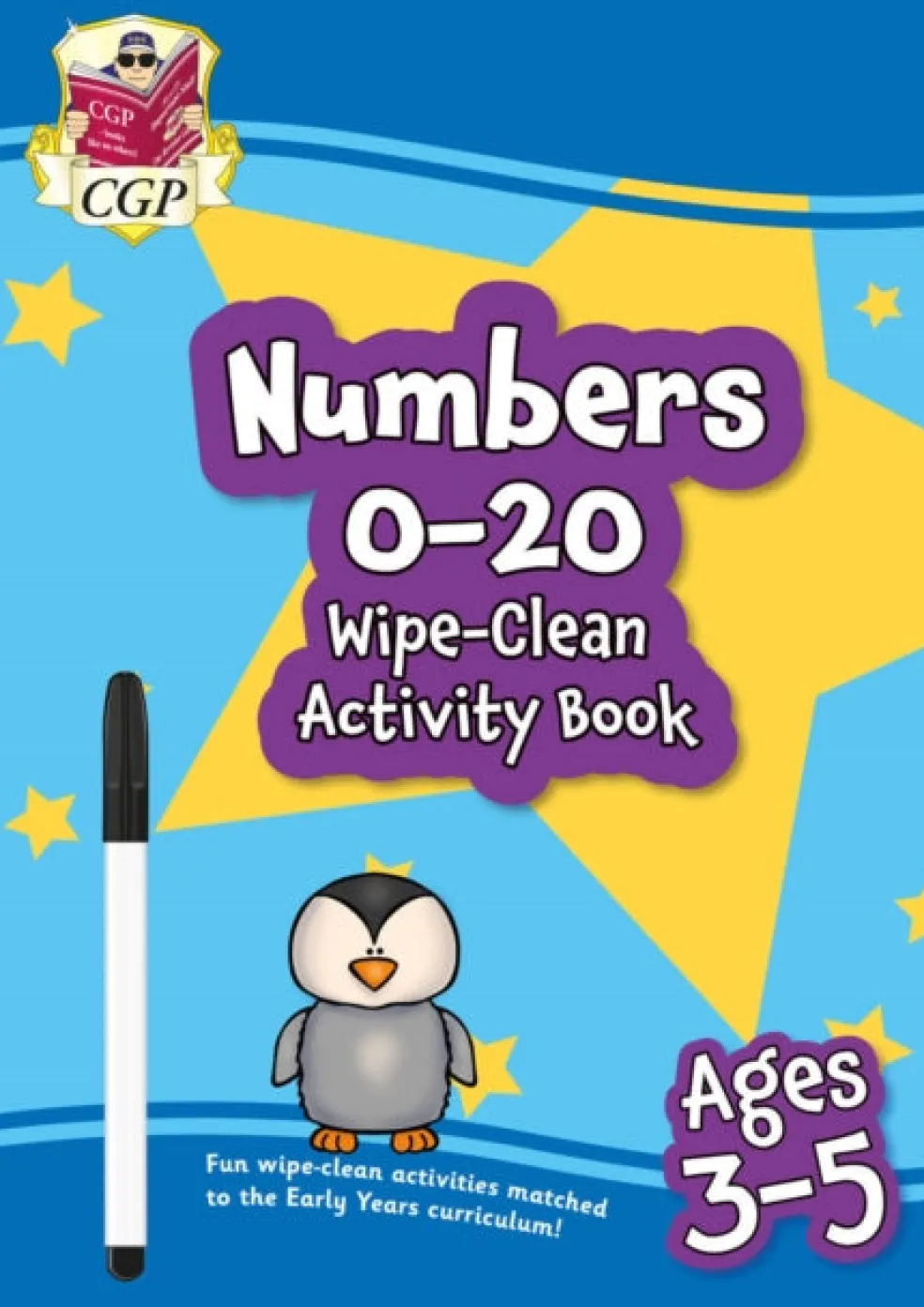 Numbers 0-20 Wipe-Clean Activity Book for Ages 3-5 (with pen)