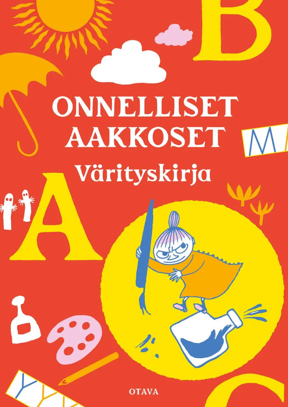 Onnelliset aakkoset - värityskirja