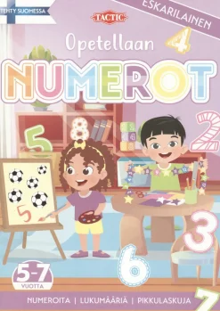 Opetellaan numerot puuhakirja