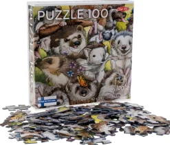 Palapeli 100 palaa Hedgehogs