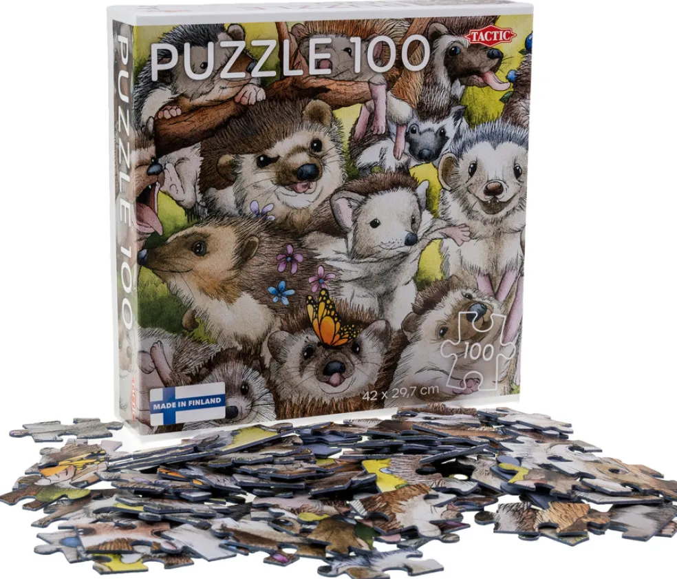 Palapeli 100 palaa Hedgehogs