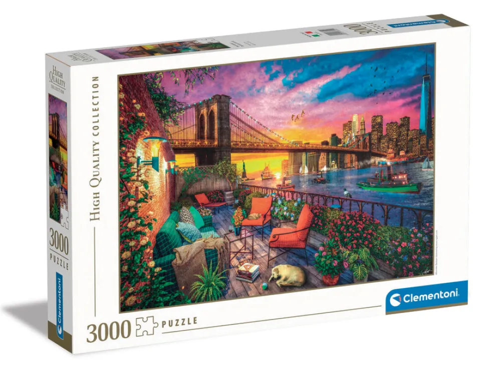 Palapeli 3000 palaa Manhattan Balcony Sunset 2
