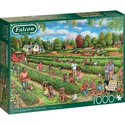Palapeli 1000 palaa Strawberry picking