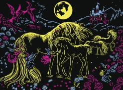 Palapeli 100 palaa Unicorns in the Moonlight