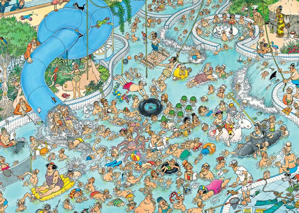 Palapeli 1000 palaa van Haasteren Whacky Water World