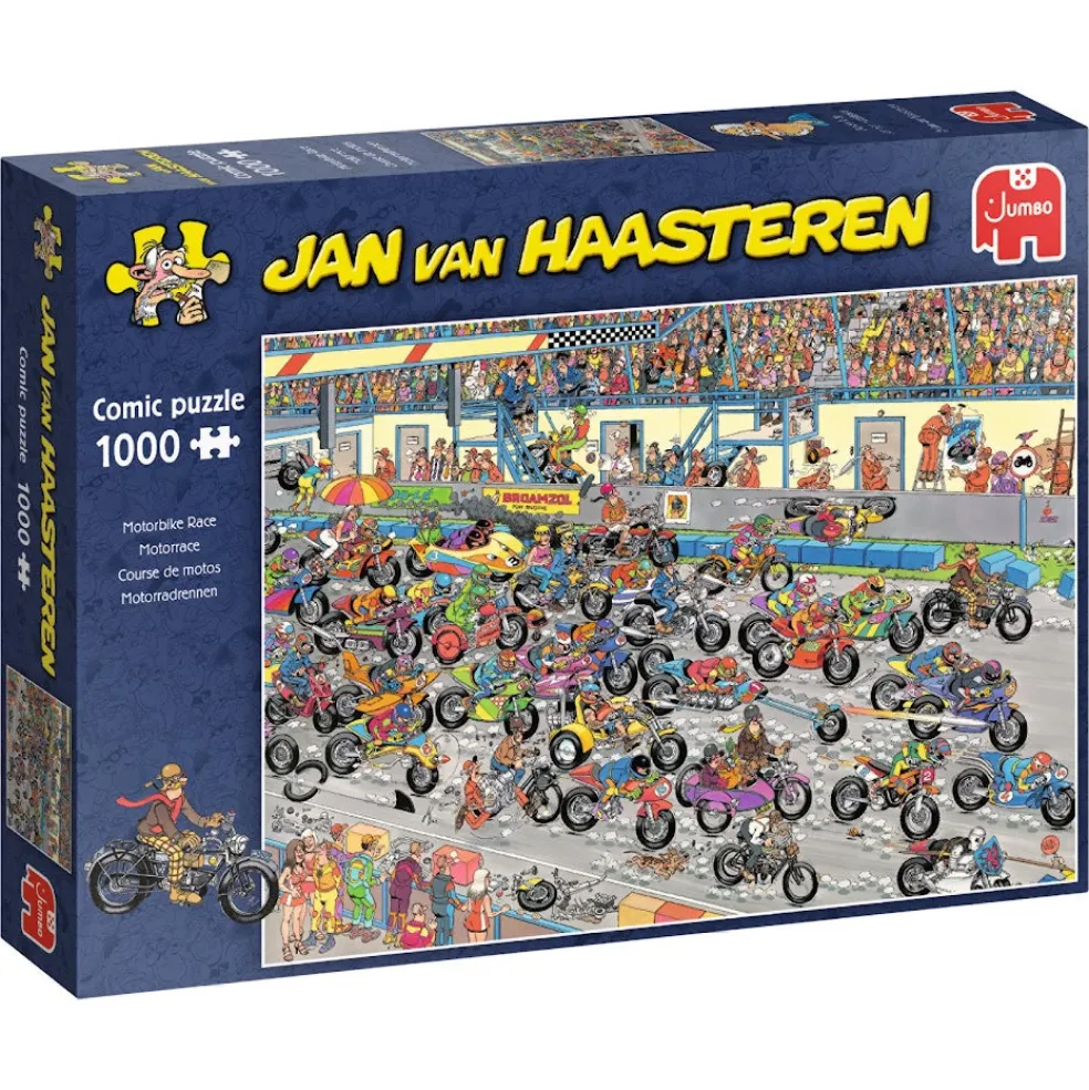 Palapeli 1000 palaa van HaasterenMotorbike Race