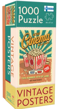 Palapeli 1000 palaa Vintage Posters Retro Cinema