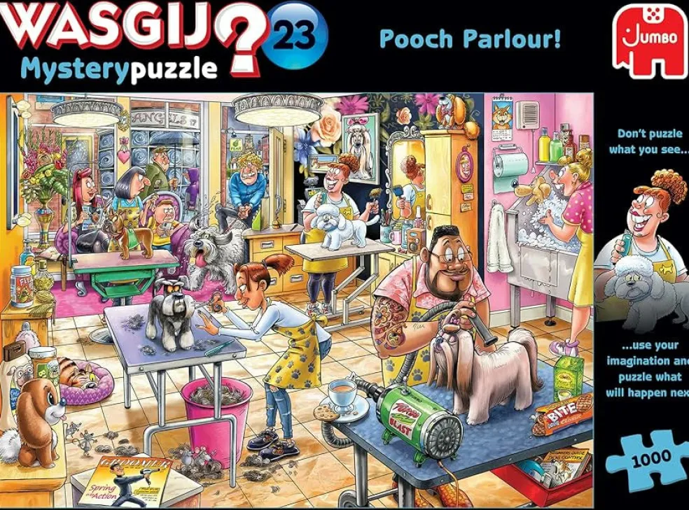 Palapeli 1000 palaa Wasgij Mystery 23 Pooch Parlour