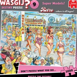 Palapeli 1000 palaa Wasgij Retro Destiny 9 Super Models