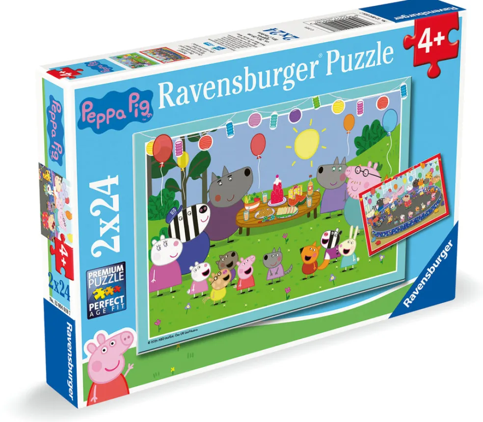 Palapeli 2 x 24 palaa Peppa Pig