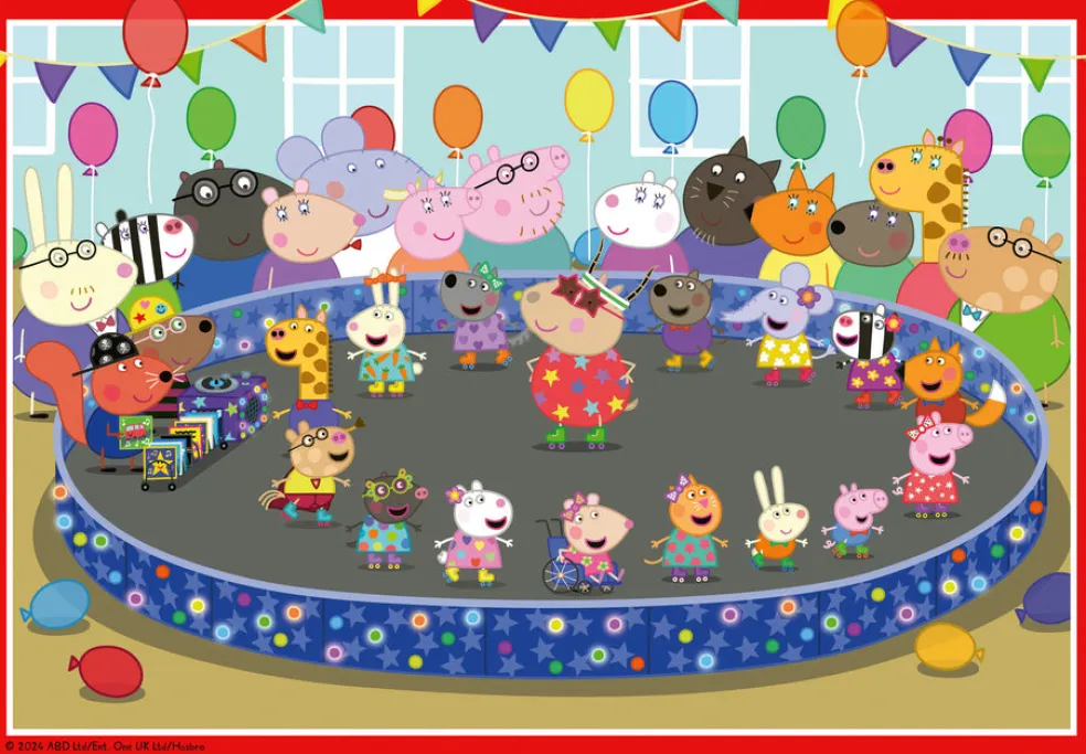 Palapeli 2 x 24 palaa Peppa Pig