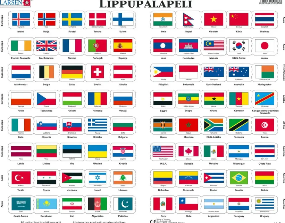 Palapeli Larsen Lippupalapeli Maxi