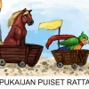 Papukaijan puiset rattaat