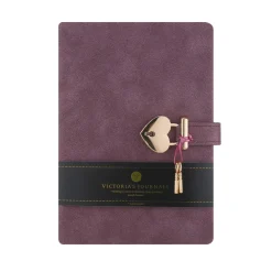 Päiväkirja lukolla violetti Victorias Journals