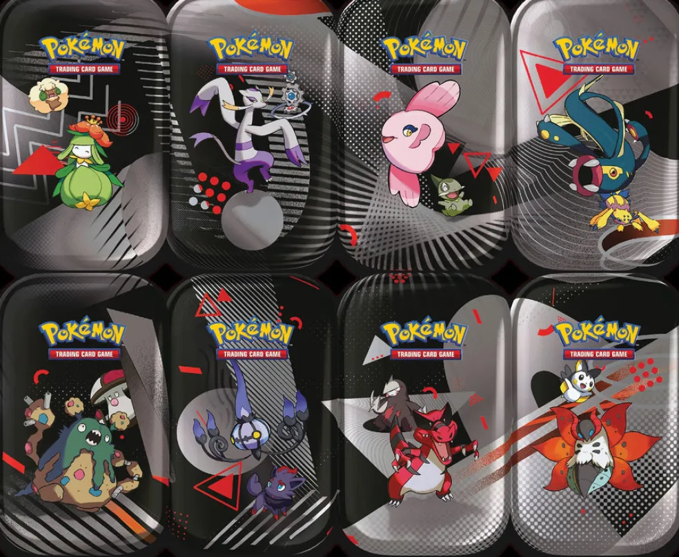 Pokémon Mini Tin SV10.5 Black Bolt & White Flare Tin keräilykortit