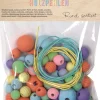 Puiset helmet 84kpl pastel