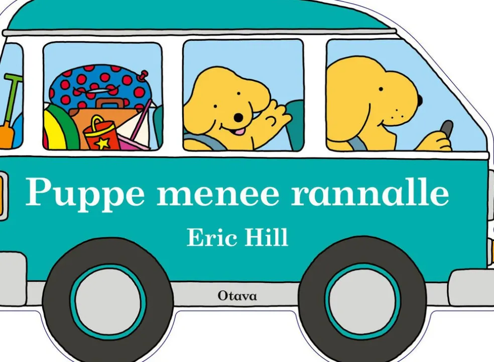 Puppe menee rannalle