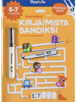 Pyyhittävä Kirjaimista sanoiksi 5-7 v